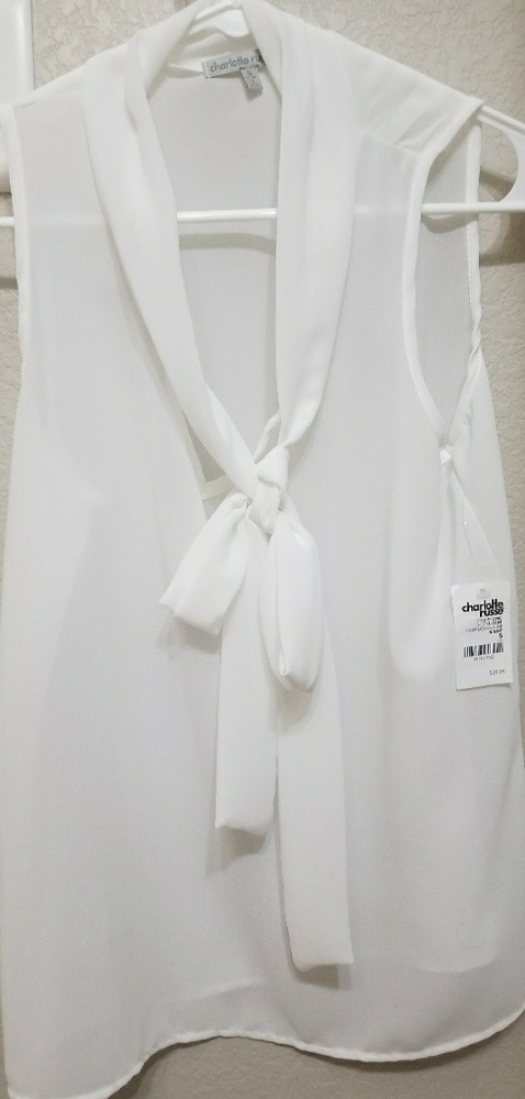 New with tags white shear shirt